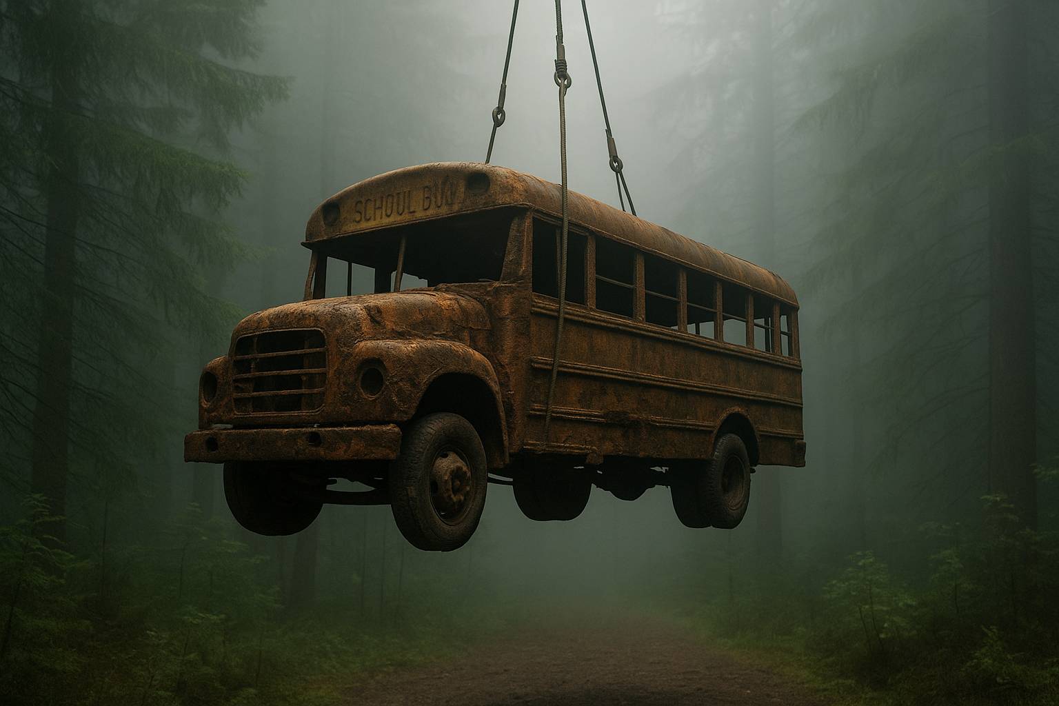 They Found a Buried School Bus in the Forest. What Was Missing Inside Is the Real Mystery